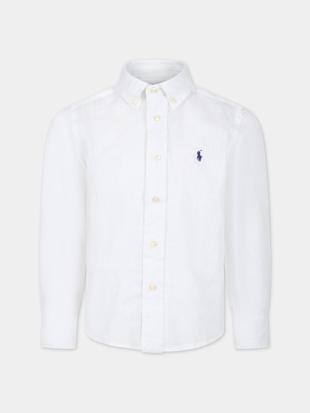 Chemise blanche pour garçon avec pony